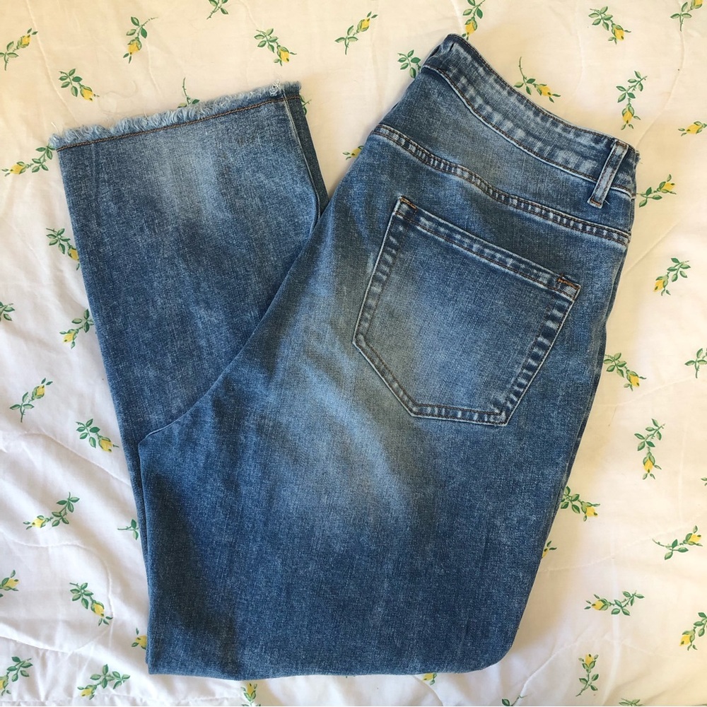 Bloomchic High Rise Denim| Straight leg jeans| size16